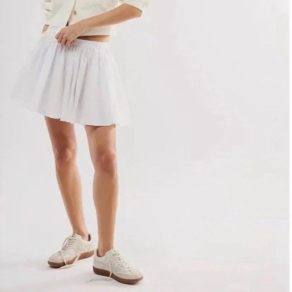 Free People Gaia Pocket Skirt In Optic White Boho Summer Size XS  ob1926739